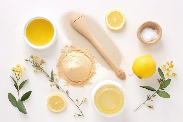 Homemade beauty facial mask