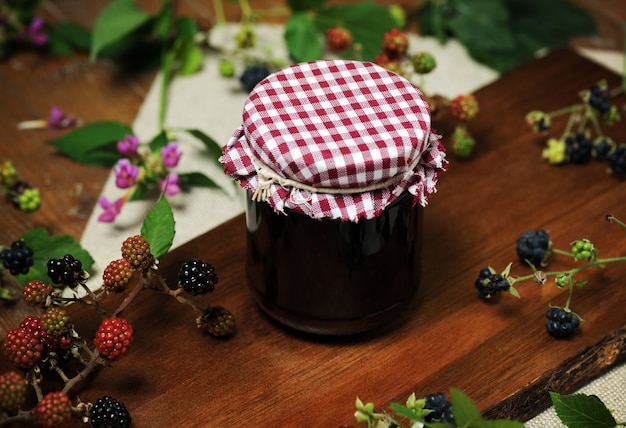 Homemade blackberry jam