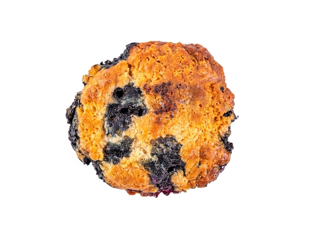 Foto homemade blueberry muffin isolated on white