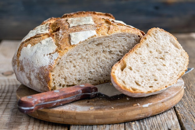 Homemade bread from whole wheat flour