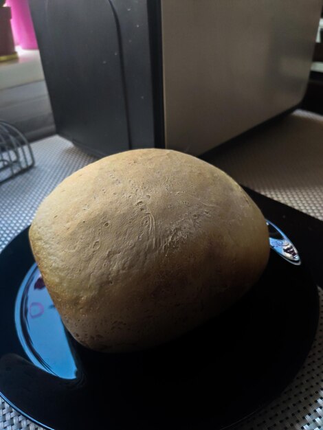 Homemade bread on the kitchen table