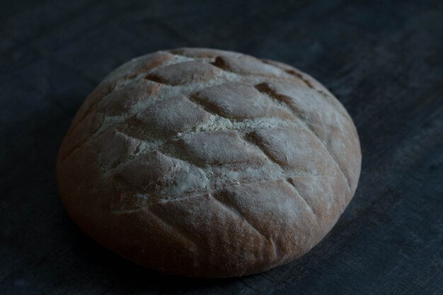 homemade bread roll with patterns