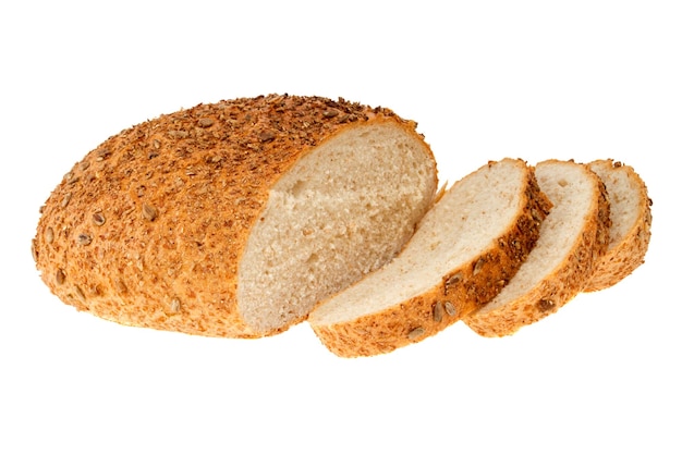 Pane fatto in casa con semi di sesamo e girasole