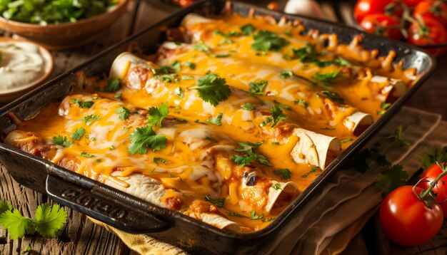 Homemade cheese enchiladas