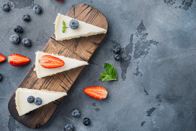 Homemade cheesecake with fresh berries