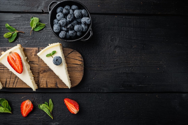 Homemade cheesecake with fresh berries