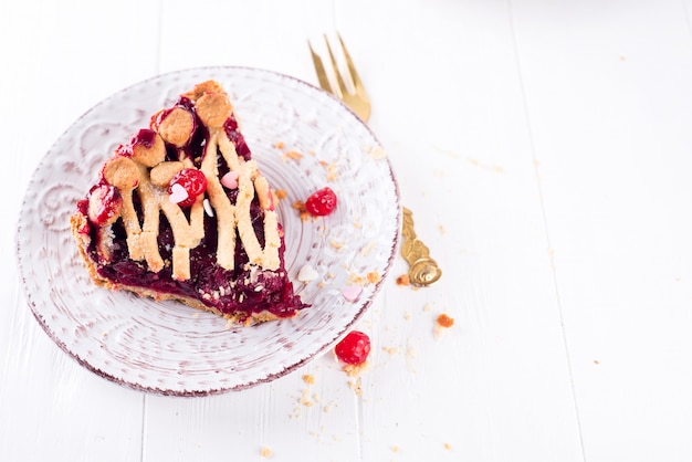 Homemade cherry pie