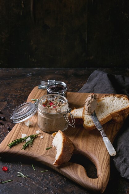 Homemade chicken liver pate