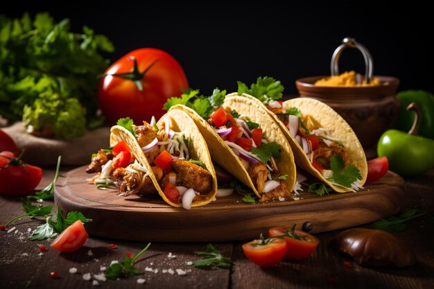homemade chicken tacos food recipe idea