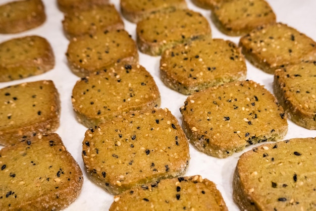 Foto biscotti con patatine fritte fatti in casa