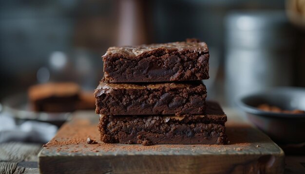 Homemade chocolate brownie