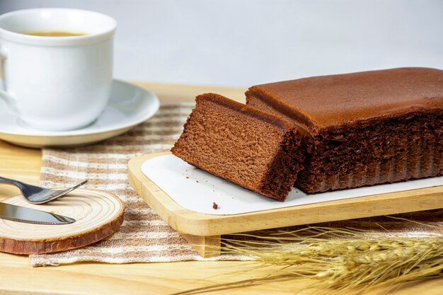 Homemade chocolate cake