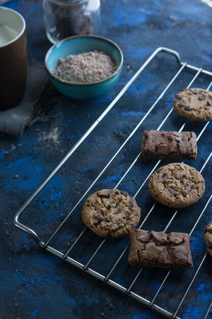 Homemade chocolate cookies 