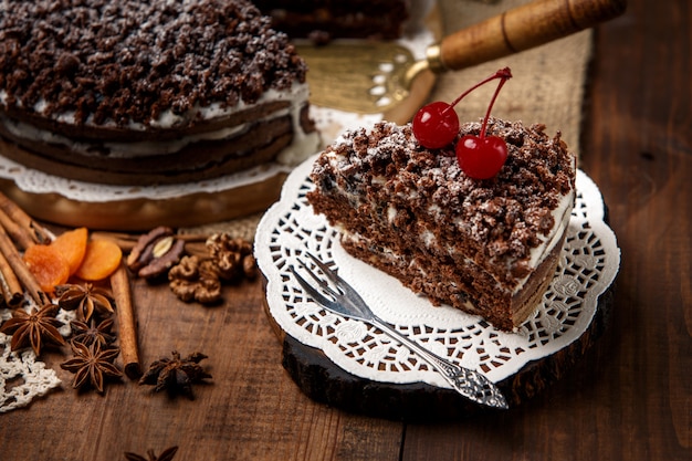 Домашний шоколадный пирог