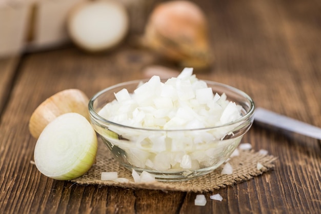 Homemade Chopped white onions