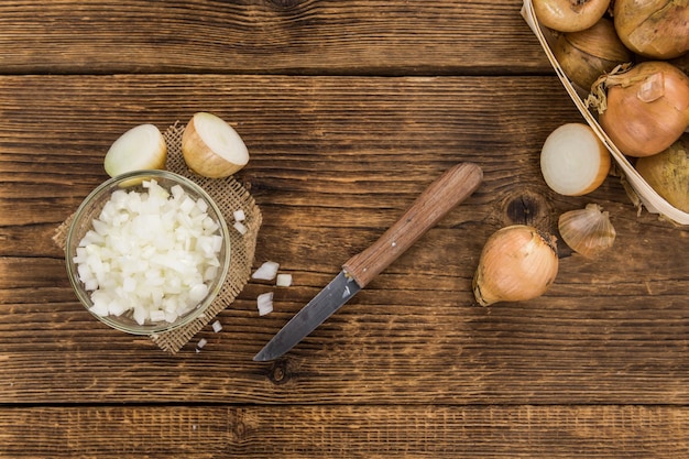 Homemade Chopped white onions