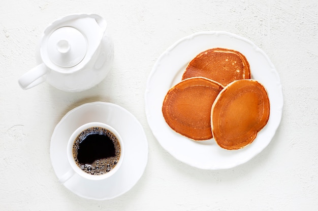 Homemade classic american pancakes