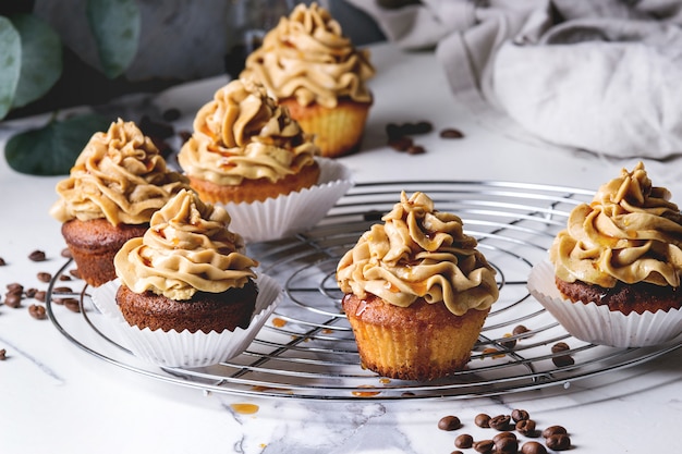 Homemade coffee cupcakes