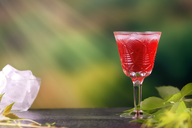 homemade compote refreshing chilled summer fruit drink