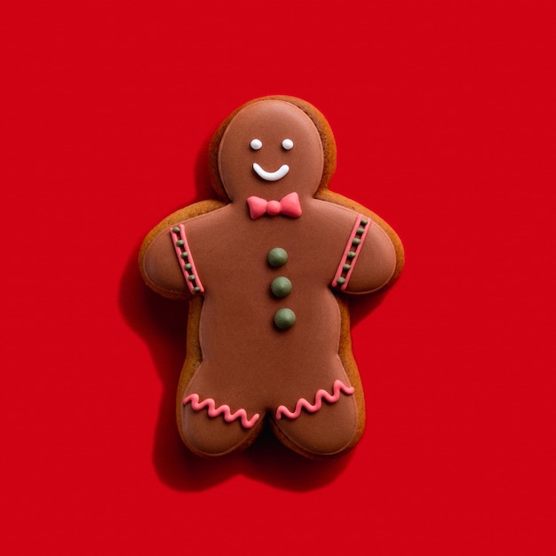 Homemade cookie bakery food art gingerbread man