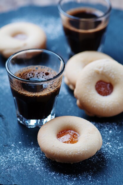 Homemade cookie with jam