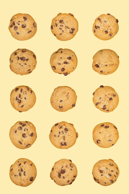 チョコレート入りの自家製クッキー。