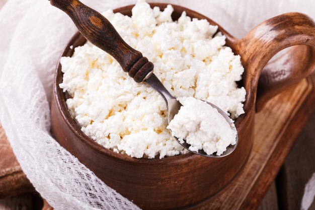 Homemade cottage cheese