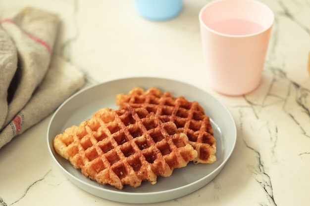 Homemade Croissant Waffle (Croffle)