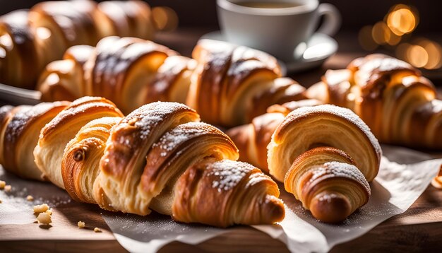 Photo homemade croissants