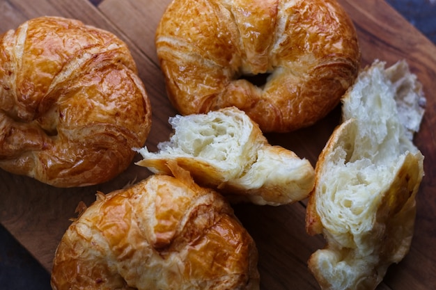 Homemade croissants