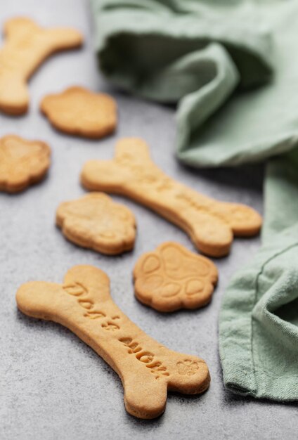 Photo homemade dog biscuits