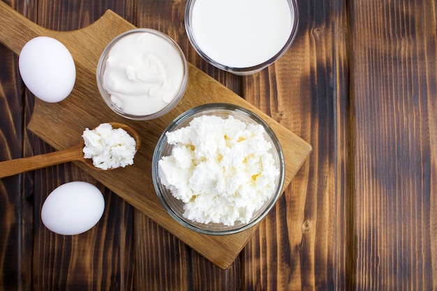 Homemade farm dairy products