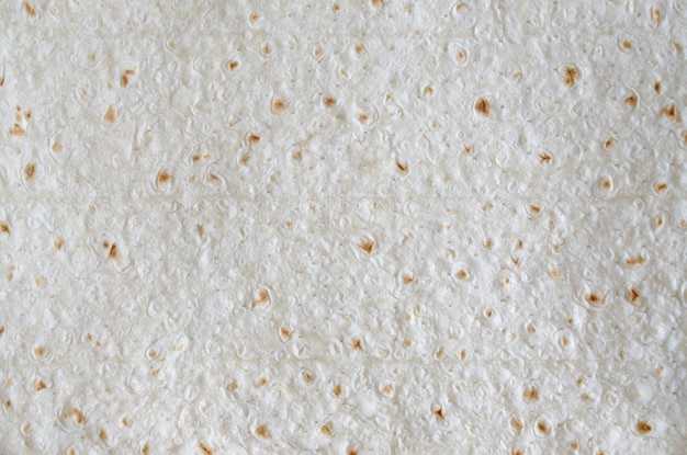 写真 homemade flat pita bread turkish lavash background texture top view