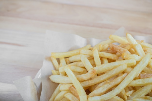 Homemade french fries potatoes