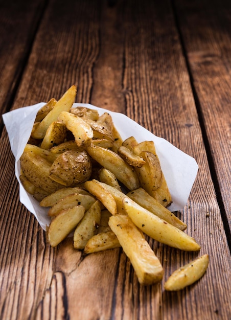 Foto patatine fritte fatte in casa