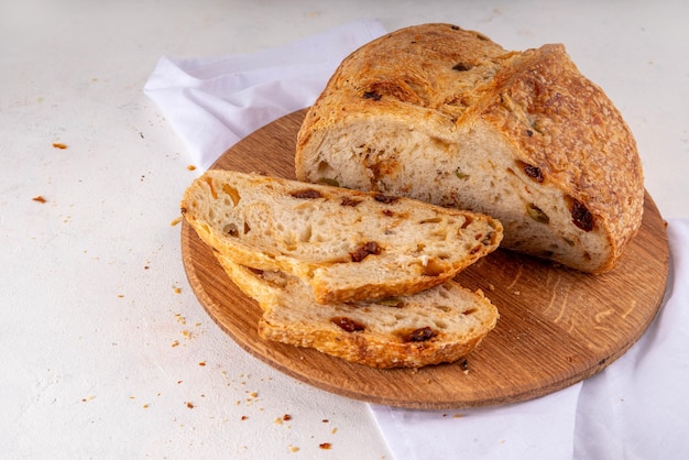 Homemade freshly baked sourdough bread