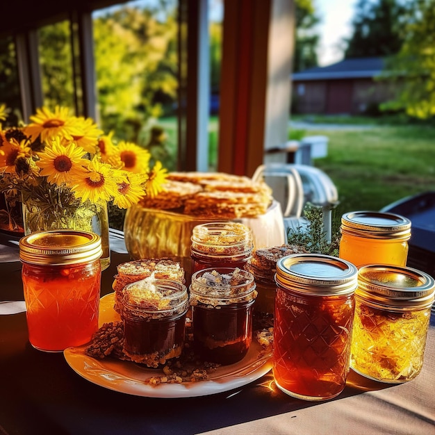 homemade glass jar