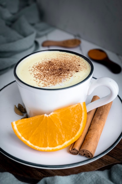 Homemade golden milk Antiinflammatory drink