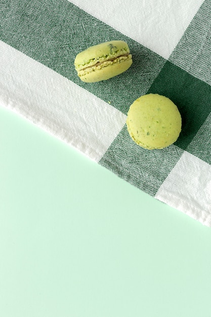 Macarons verdi fatti in casa