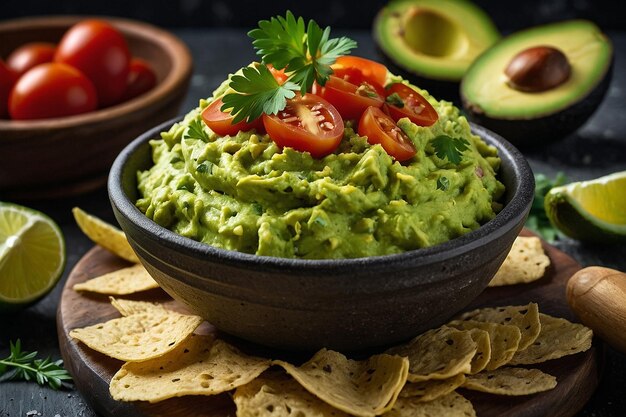 Homemade Guacamole Dip with Hass Avocado a