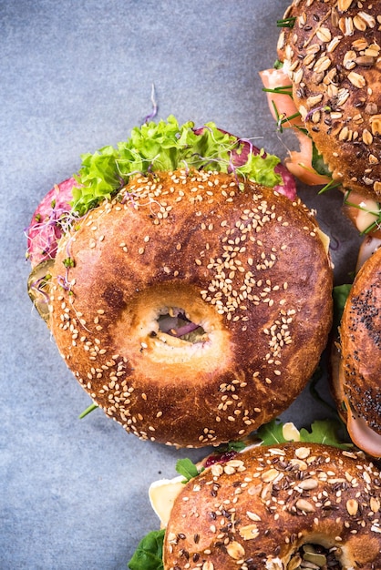 Foto vista bagelstop sana fatta in casa