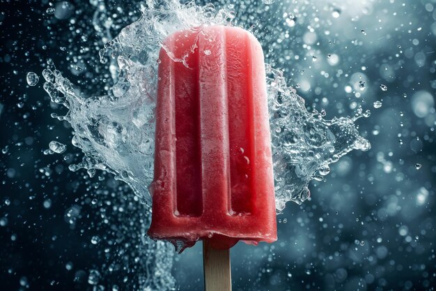 Foto popsicle di anguria salutare fatto in casa