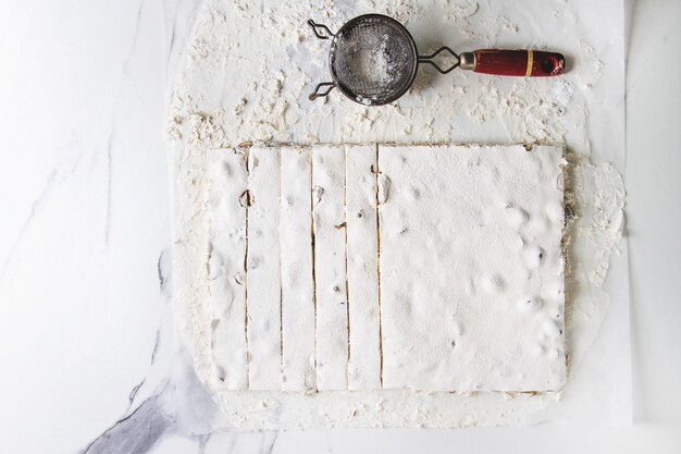 homemade honey nougat