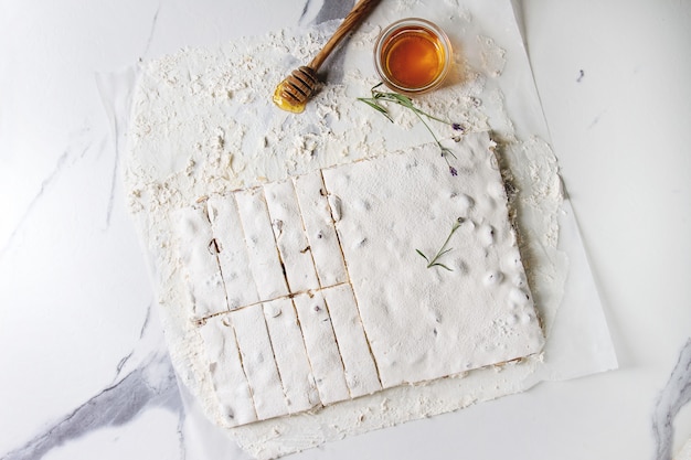 homemade honey nougat