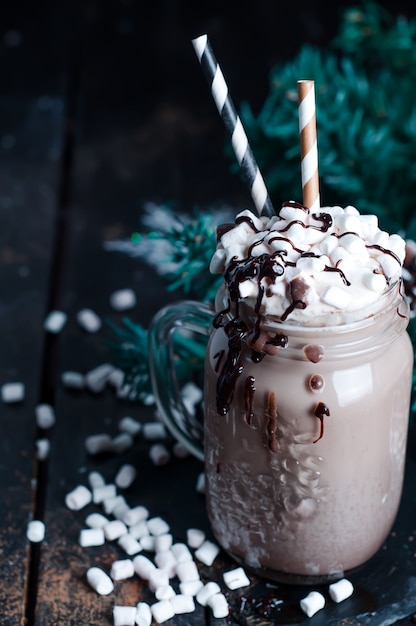 Homemade hot cocoa