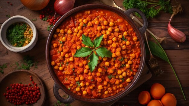 Homemade Indian Chickpea Chana Masala