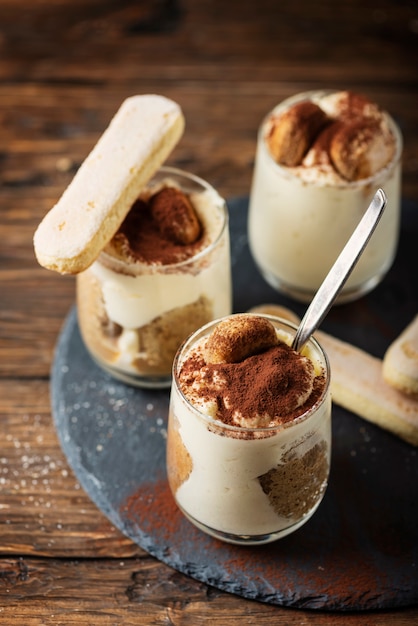 Foto tiramisù dolce fatto in casa italiano