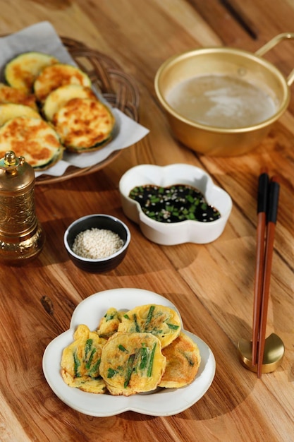 Homemade Korean Pajeon Scallion Pancake