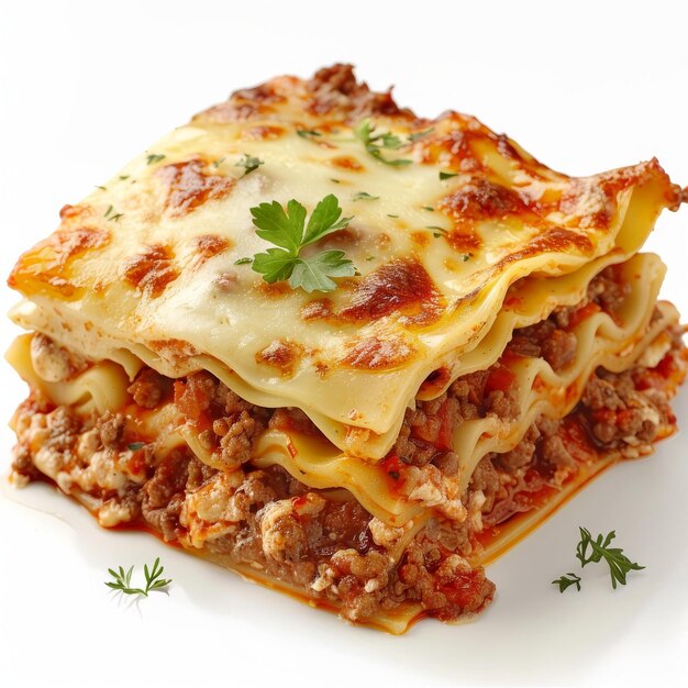Premium Photo | Homemade Lasagna with Ground Beef and Cheese