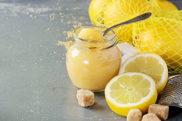 Homemade lemon curd